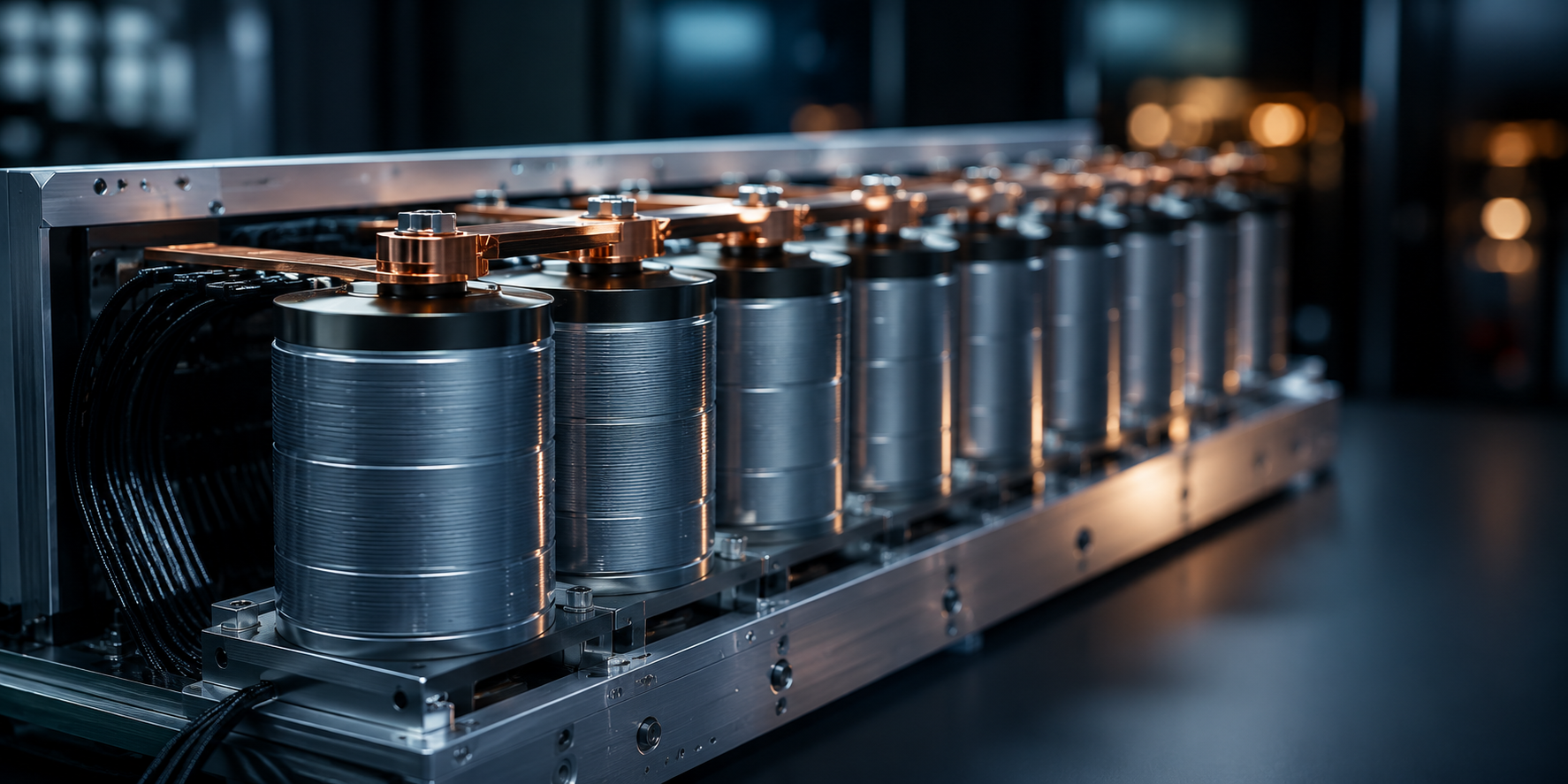 Nord-Cap supercapacitor module with copper busbars